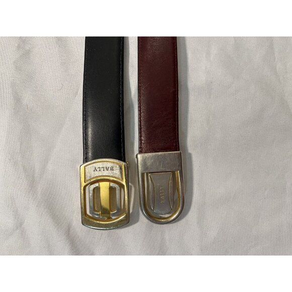 Stunning vintage BALLY genuine leather belt 38 Men display picture 1
